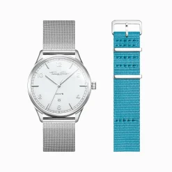 Clearance Set Code TS weiße Uhr und türkises Armband Damen Uhren|Damenuhren